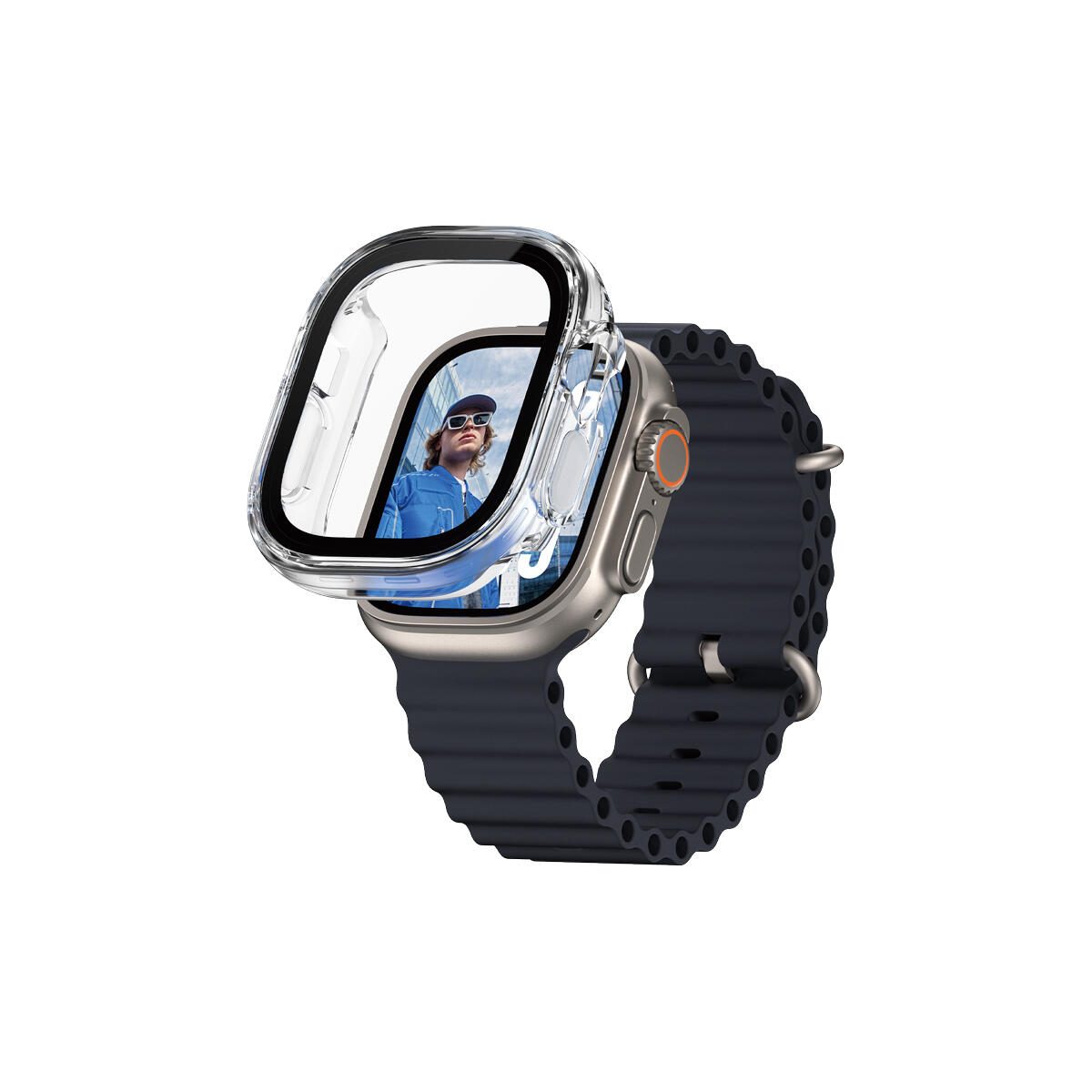 PanzerGlass® Displayschutz Snappie Full Body Transparent für Apple Watch Ultra 2 PanzerGlass® Displayschutz Snappie Full Body Transparent für Apple Watch Ultra 2